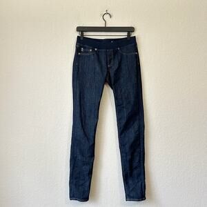 AG ADRIANO GOLDSCHMIED Pull On Jeans Blue Denim Low Rise Jeggings
